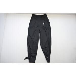 Express Ankle High Rise Dress Pants Black Stretch Pleated Womens Sz 4 L NWT